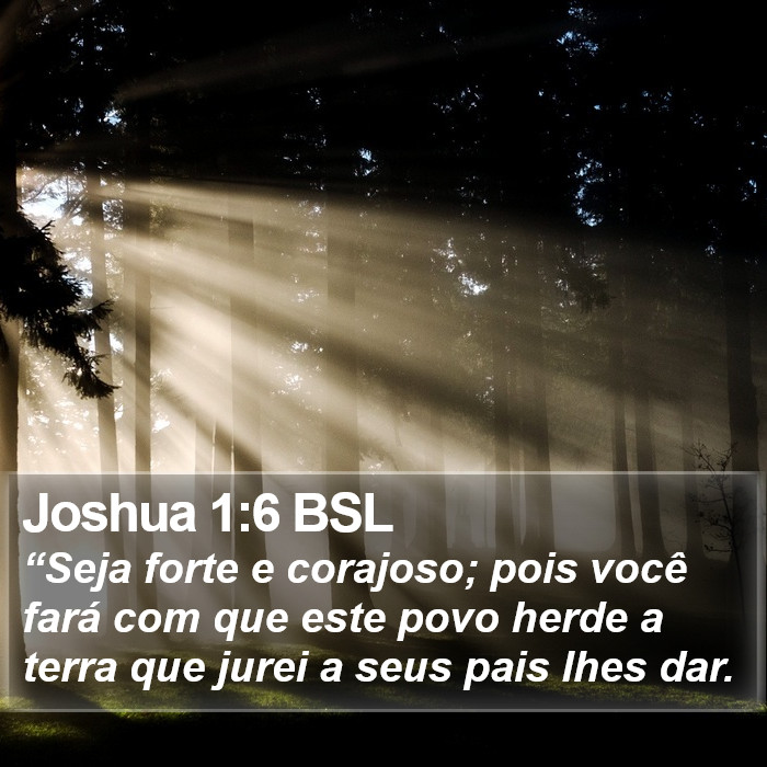 Joshua 1:6 BSL Bible Study