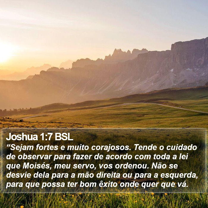 Joshua 1:7 BSL Bible Study