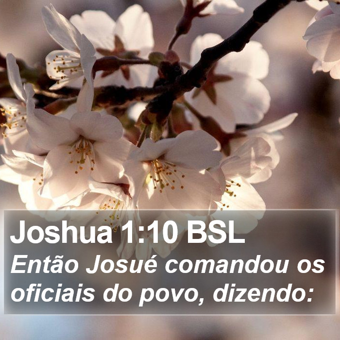 Joshua 1:10 BSL Bible Study