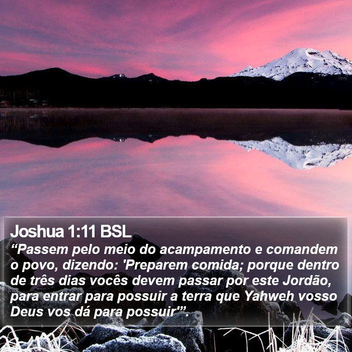 Joshua 1:11 BSL Bible Study