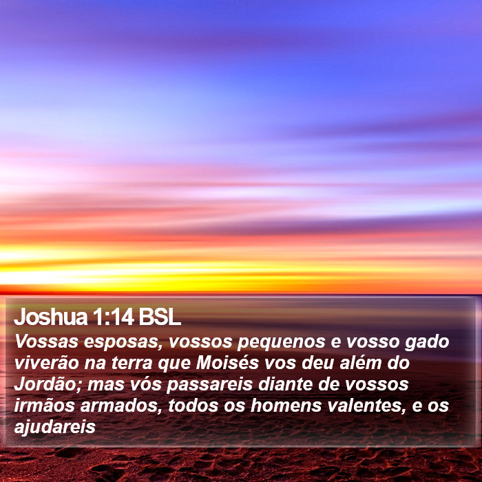 Joshua 1:14 BSL Bible Study