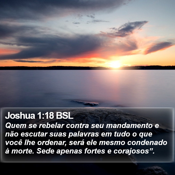 Joshua 1:18 BSL Bible Study