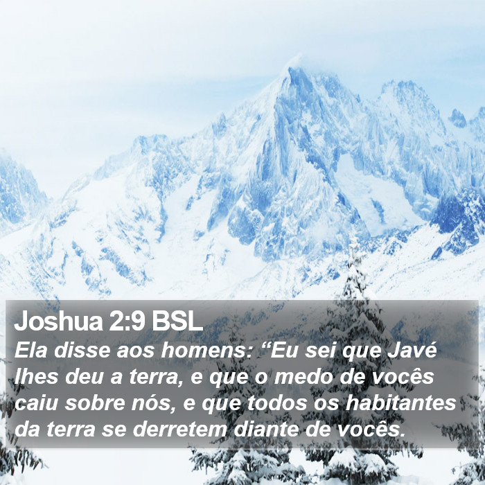 Joshua 2:9 BSL Bible Study