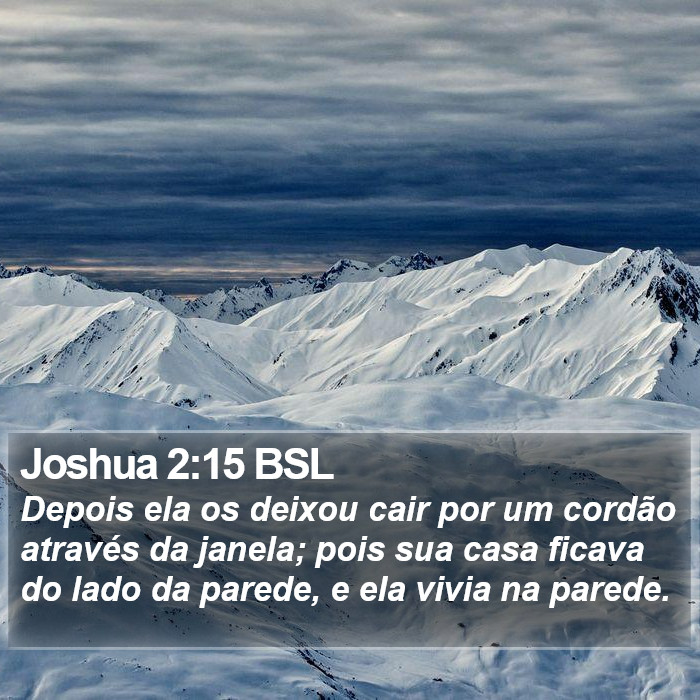 Joshua 2:15 BSL Bible Study