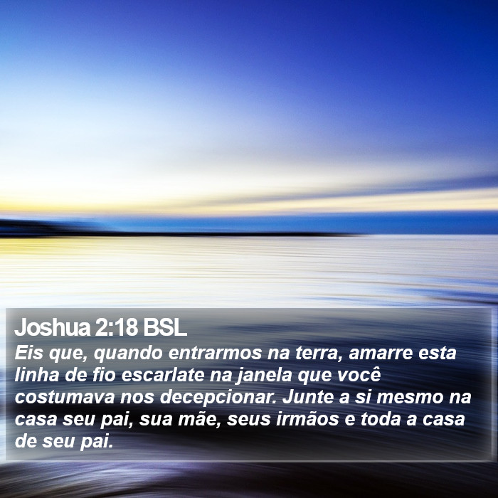 Joshua 2:18 BSL Bible Study