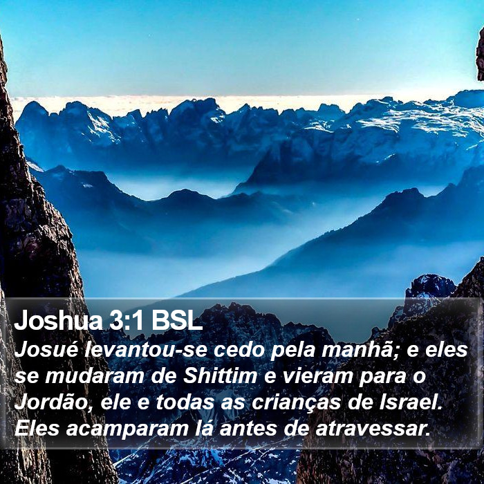 Joshua 3:1 BSL Bible Study