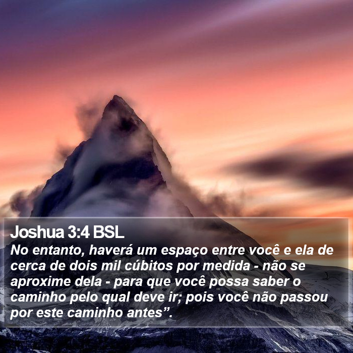 Joshua 3:4 BSL Bible Study