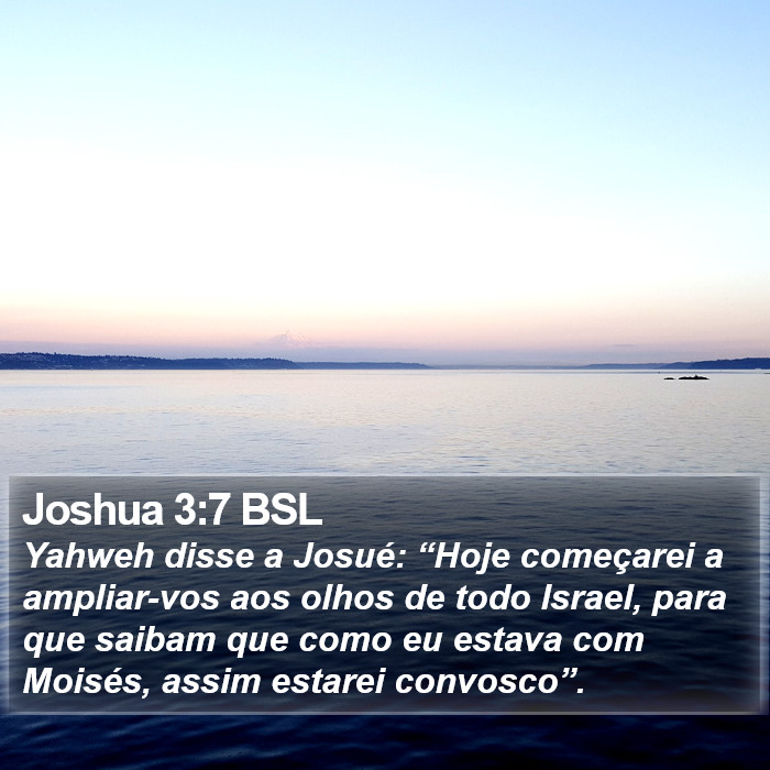 Joshua 3:7 BSL Bible Study