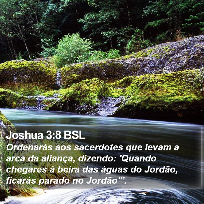 Joshua 3:8 BSL Bible Study