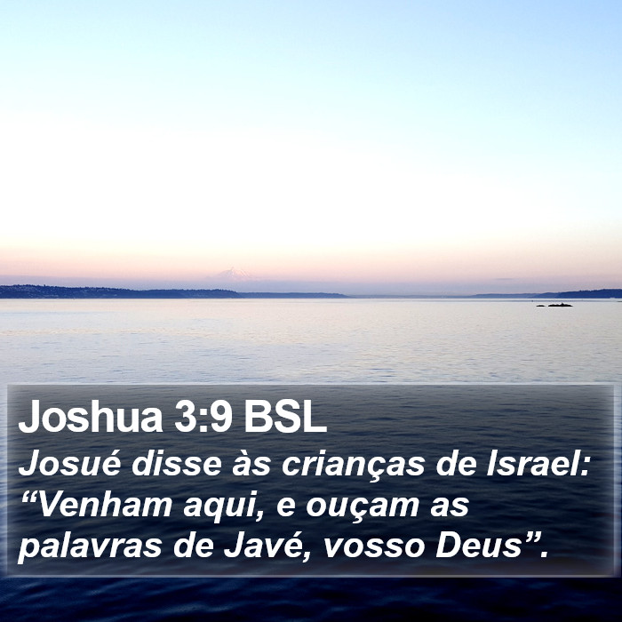 Joshua 3:9 BSL Bible Study