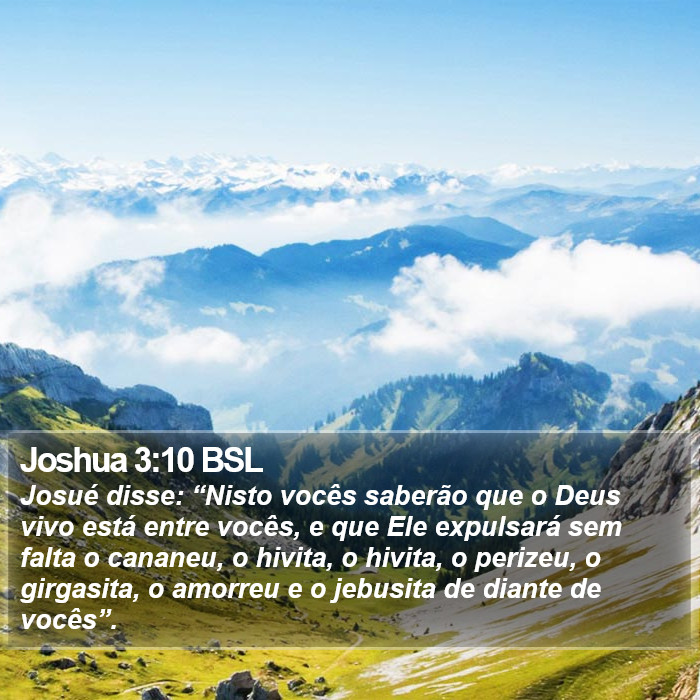 Joshua 3:10 BSL Bible Study