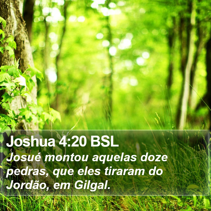 Joshua 4:20 BSL Bible Study