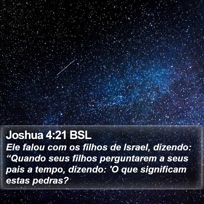 Joshua 4:21 BSL Bible Study