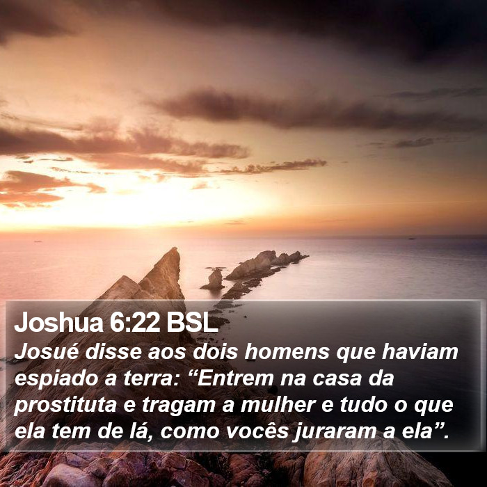 Joshua 6:22 BSL Bible Study