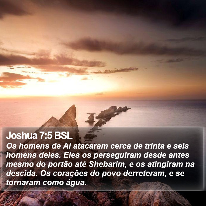 Joshua 7:5 BSL Bible Study