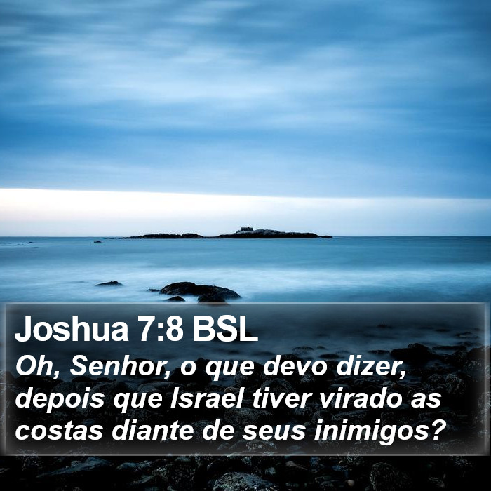 Joshua 7:8 BSL Bible Study