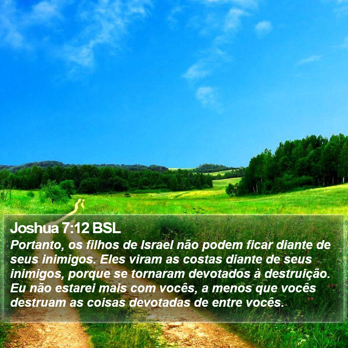 Joshua 7:12 BSL Bible Study