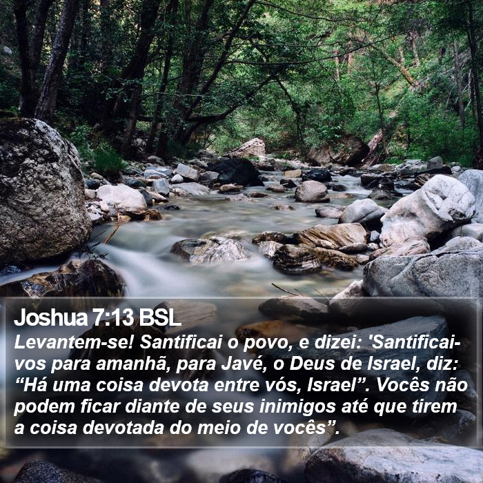 Joshua 7:13 BSL Bible Study