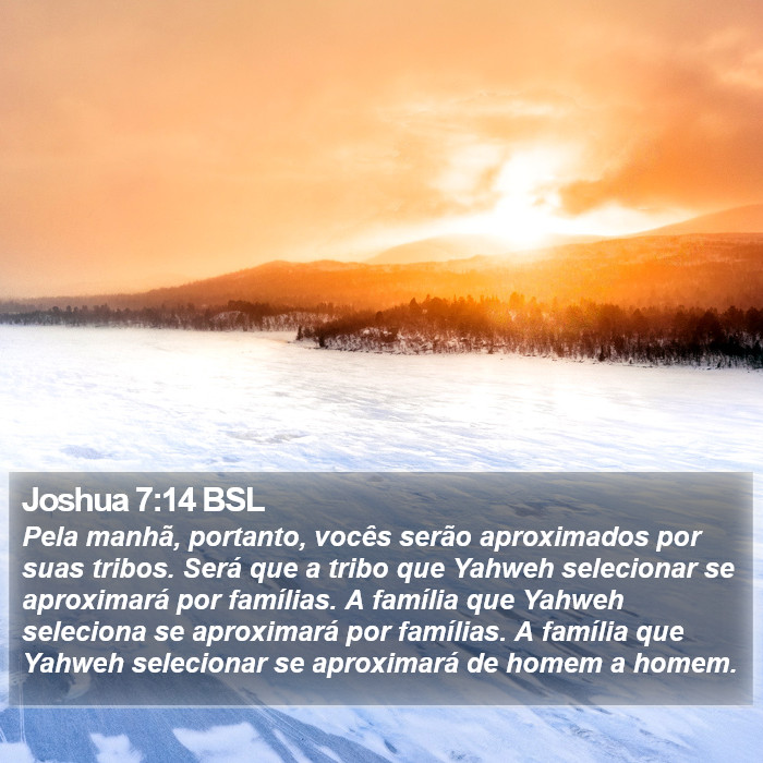 Joshua 7:14 BSL Bible Study