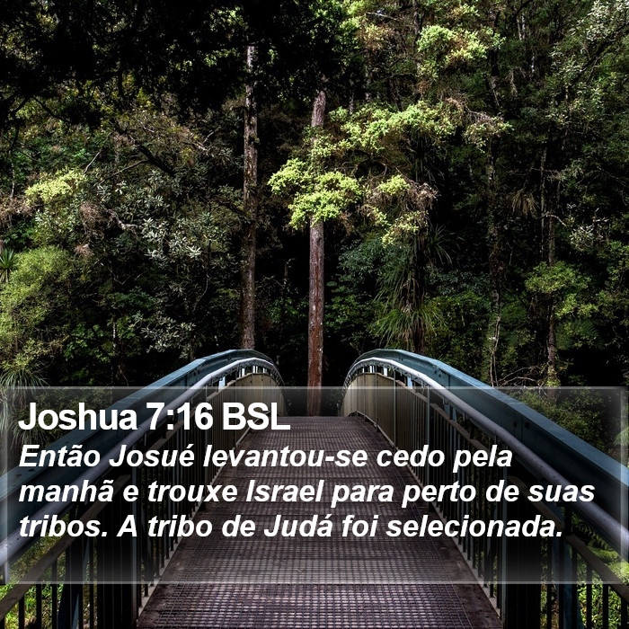 Joshua 7:16 BSL Bible Study