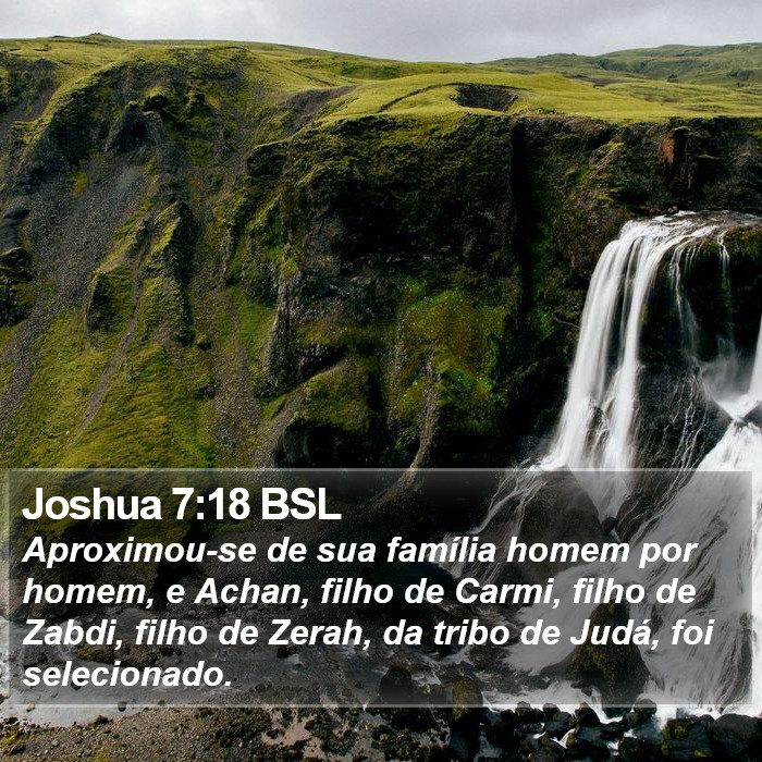 Joshua 7:18 BSL Bible Study