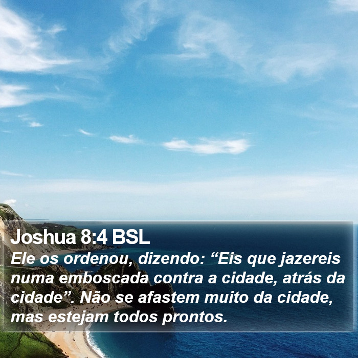 Joshua 8:4 BSL Bible Study