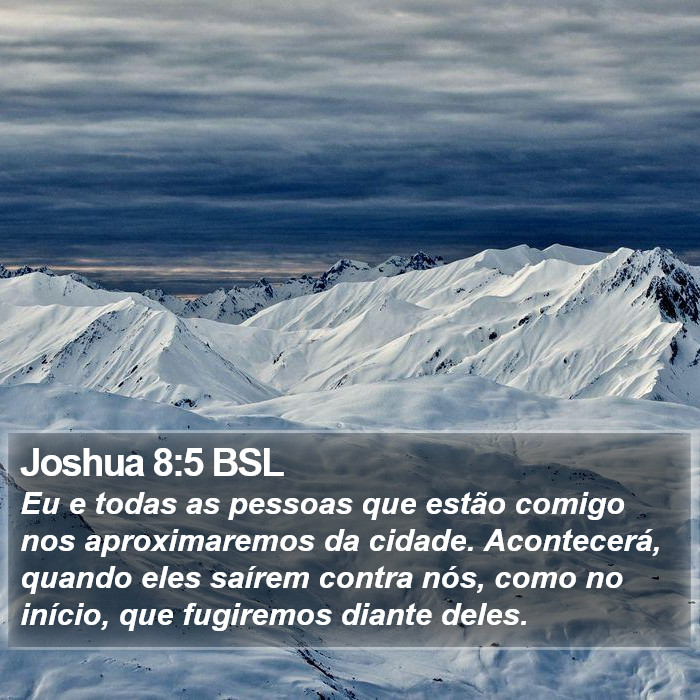 Joshua 8:5 BSL Bible Study