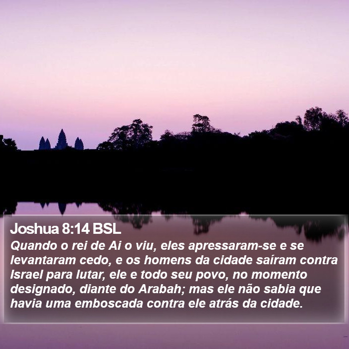 Joshua 8:14 BSL Bible Study