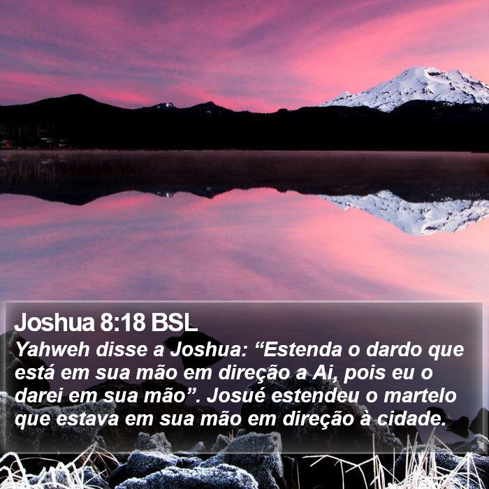 Joshua 8:18 BSL Bible Study