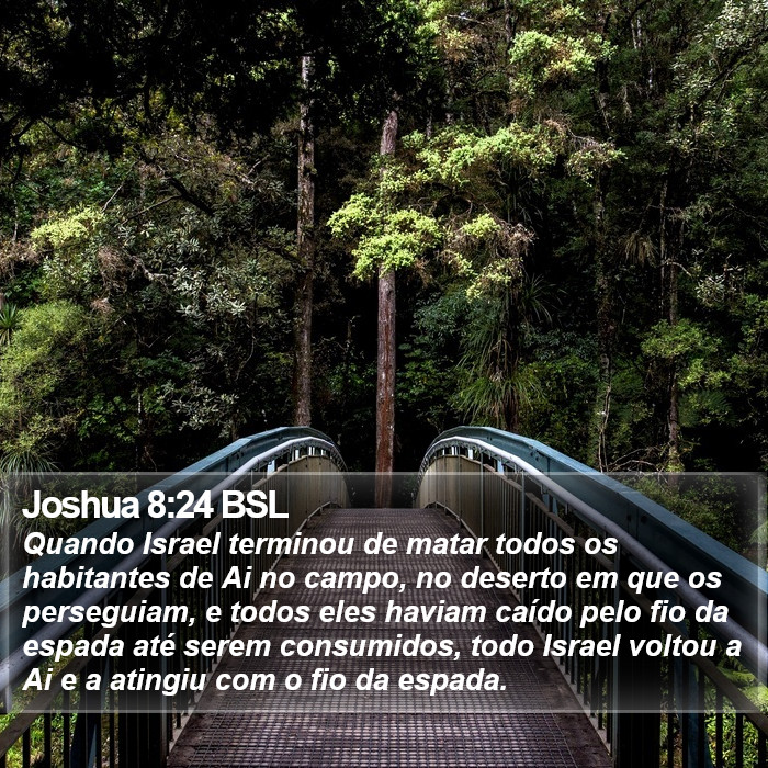 Joshua 8:24 BSL Bible Study