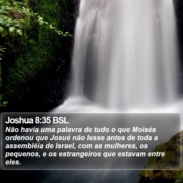 Joshua 8:35 BSL Bible Study