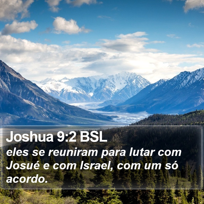 Joshua 9:2 BSL Bible Study