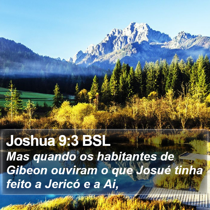 Joshua 9:3 BSL Bible Study