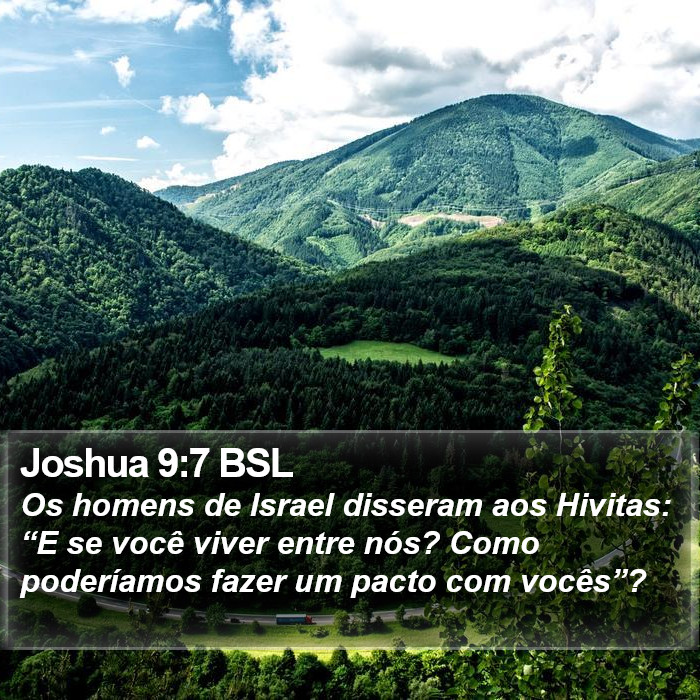 Joshua 9:7 BSL Bible Study