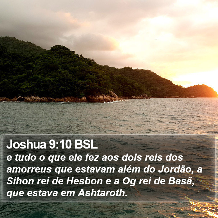 Joshua 9:10 BSL Bible Study