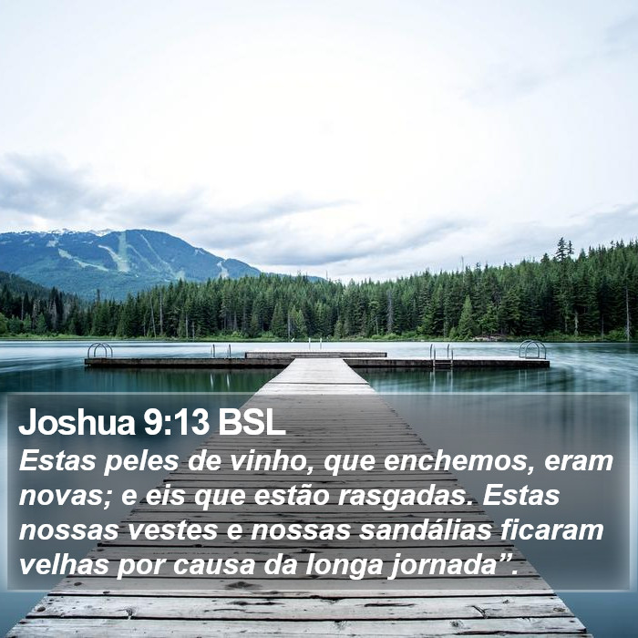 Joshua 9:13 BSL Bible Study