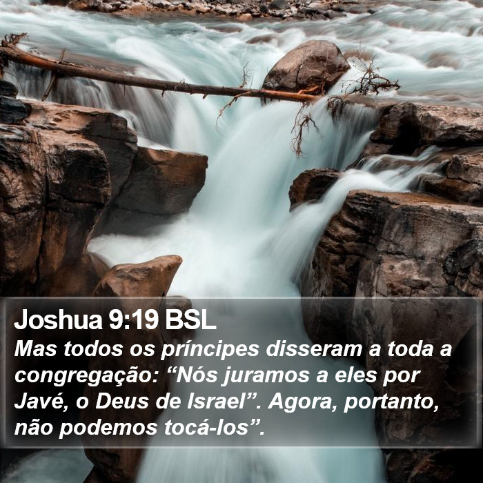 Joshua 9:19 BSL Bible Study