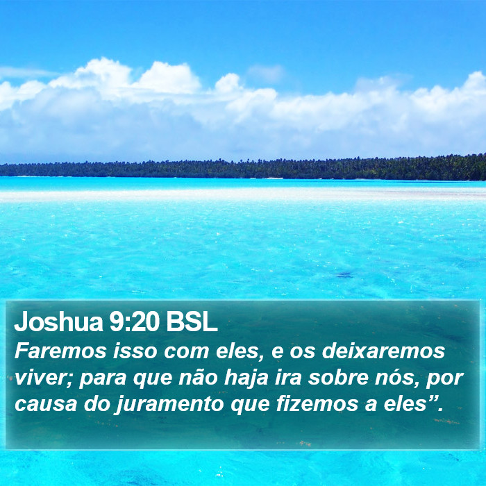 Joshua 9:20 BSL Bible Study