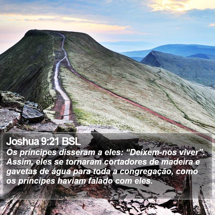 Joshua 9:21 BSL Bible Study