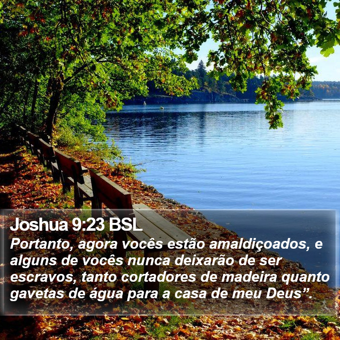 Joshua 9:23 BSL Bible Study