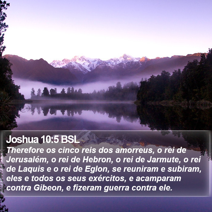 Joshua 10:5 BSL Bible Study