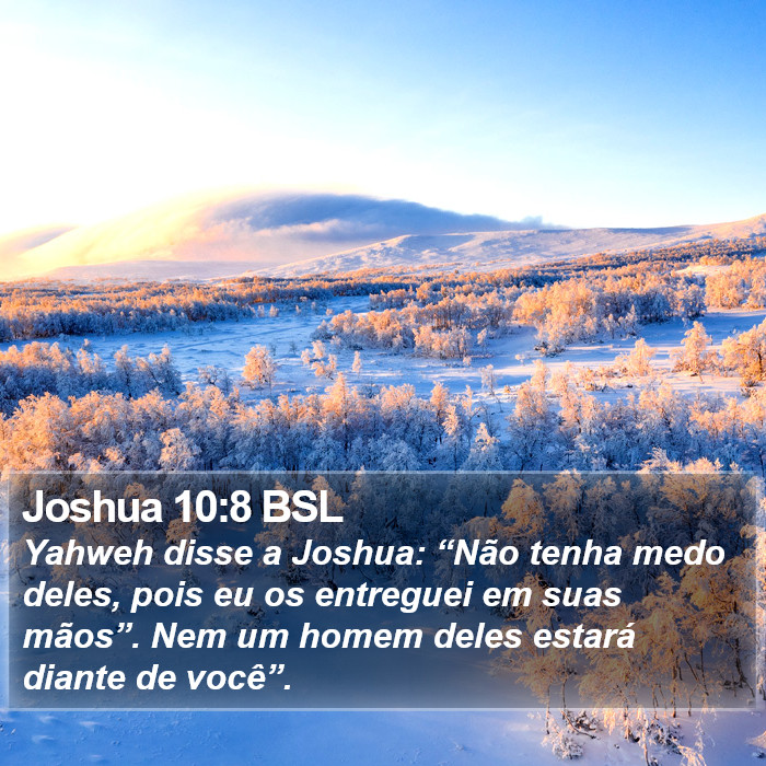 Joshua 10:8 BSL Bible Study