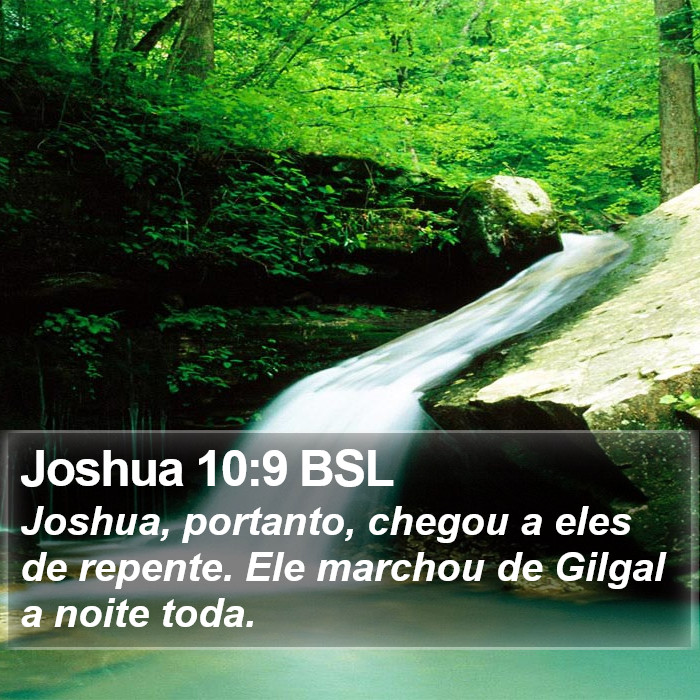 Joshua 10:9 BSL Bible Study