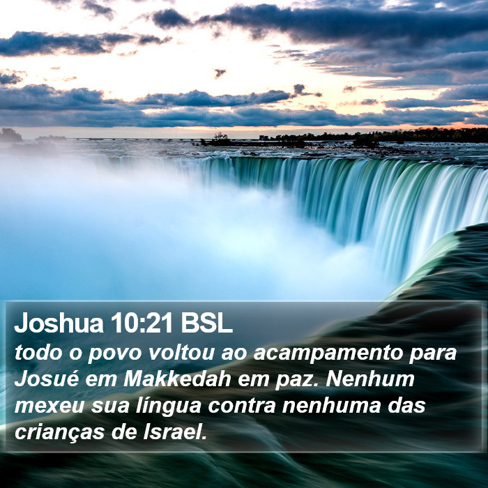 Joshua 10:21 BSL Bible Study
