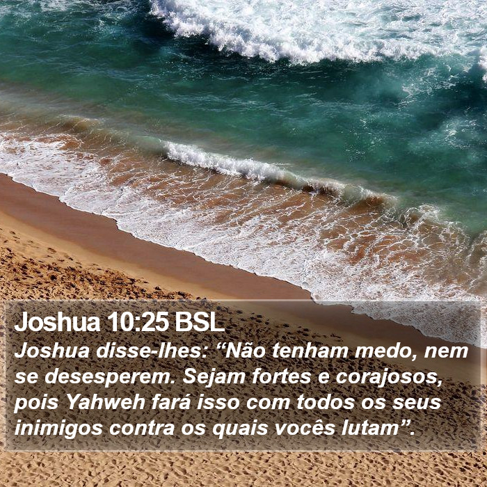 Joshua 10:25 BSL Bible Study
