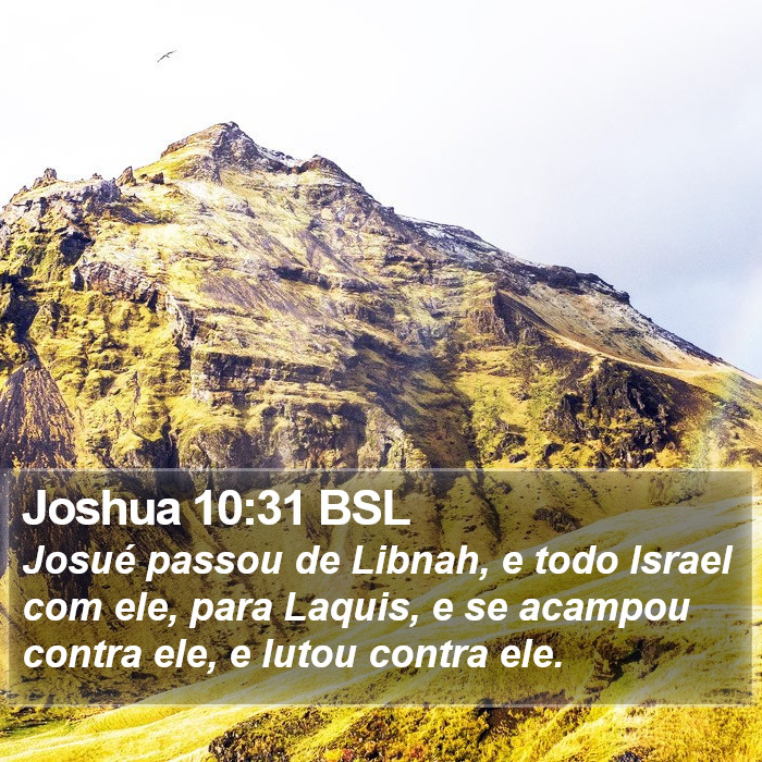 Joshua 10:31 BSL Bible Study