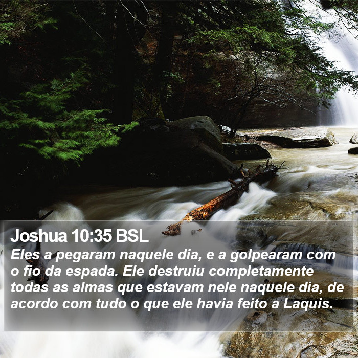 Joshua 10:35 BSL Bible Study