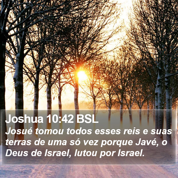 Joshua 10:42 BSL Bible Study