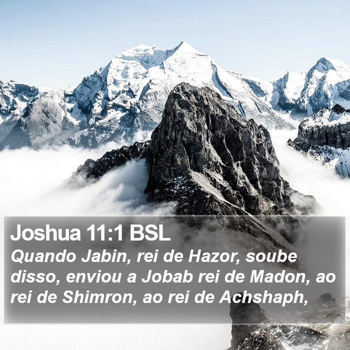 Joshua 11:1 BSL Bible Study