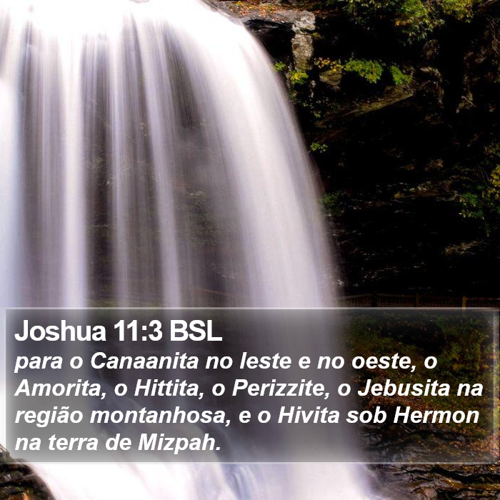 Joshua 11:3 BSL Bible Study